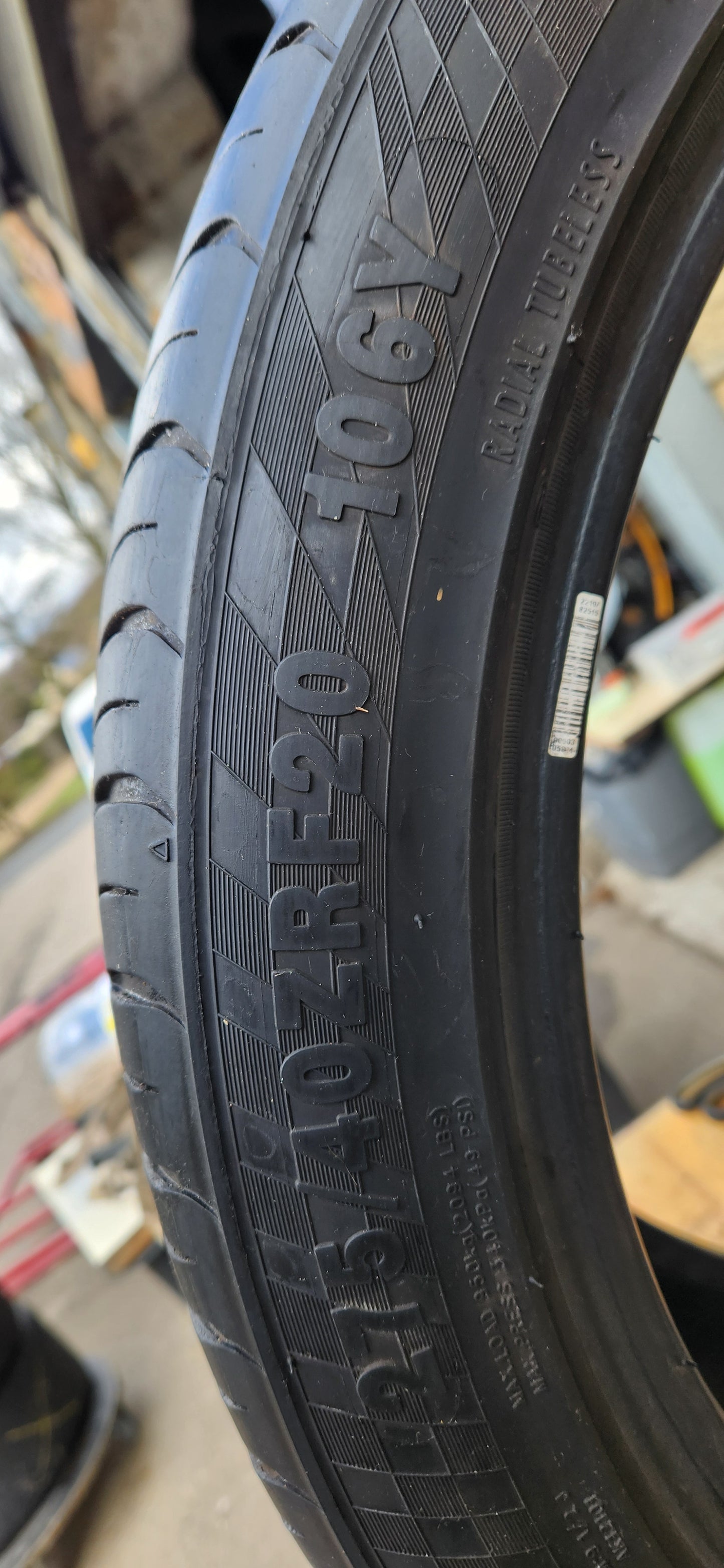 275/40/20 RADAR DIMAX R8+ Part Worn Tyre