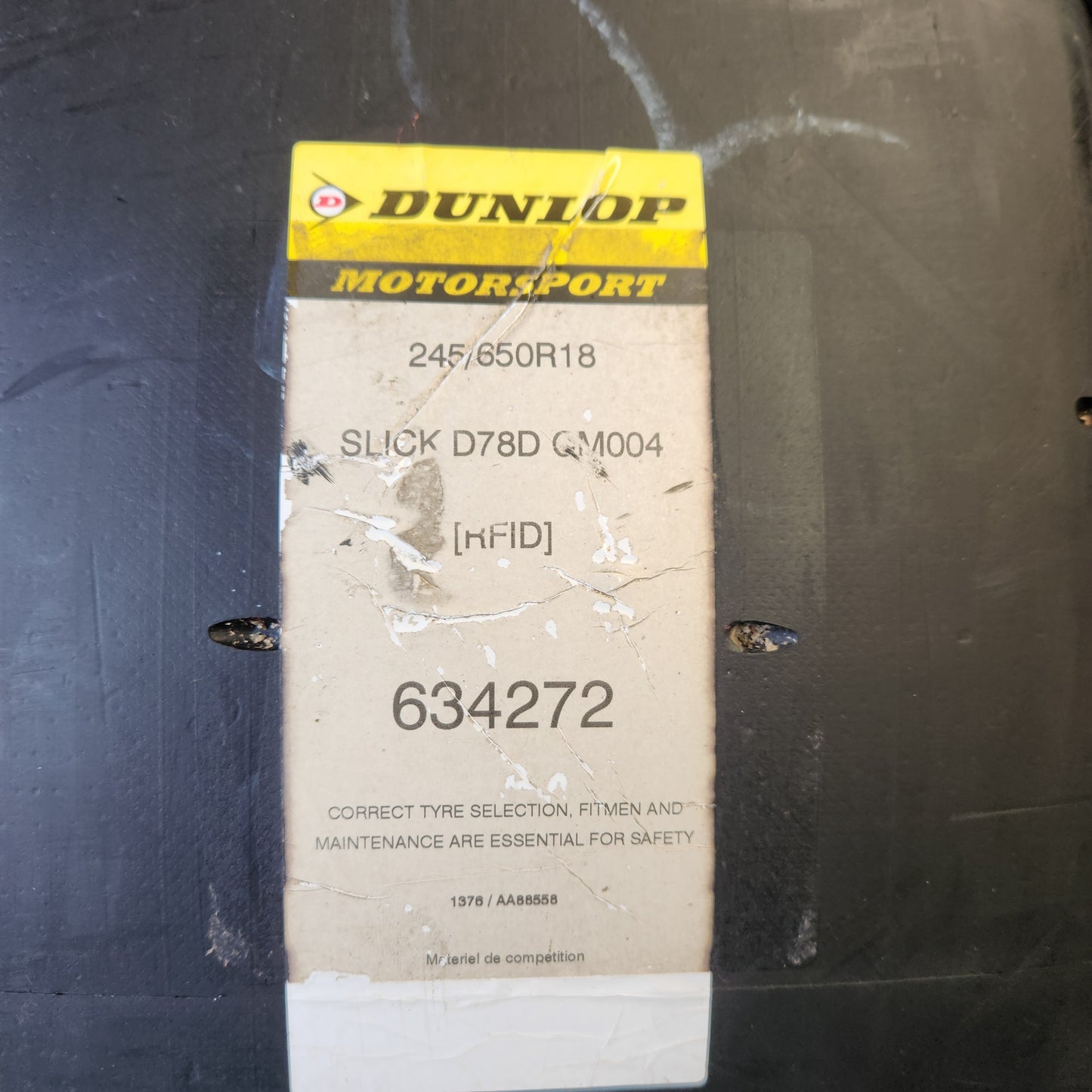 Dunlop 245/65/18 Medium Compound Slicks