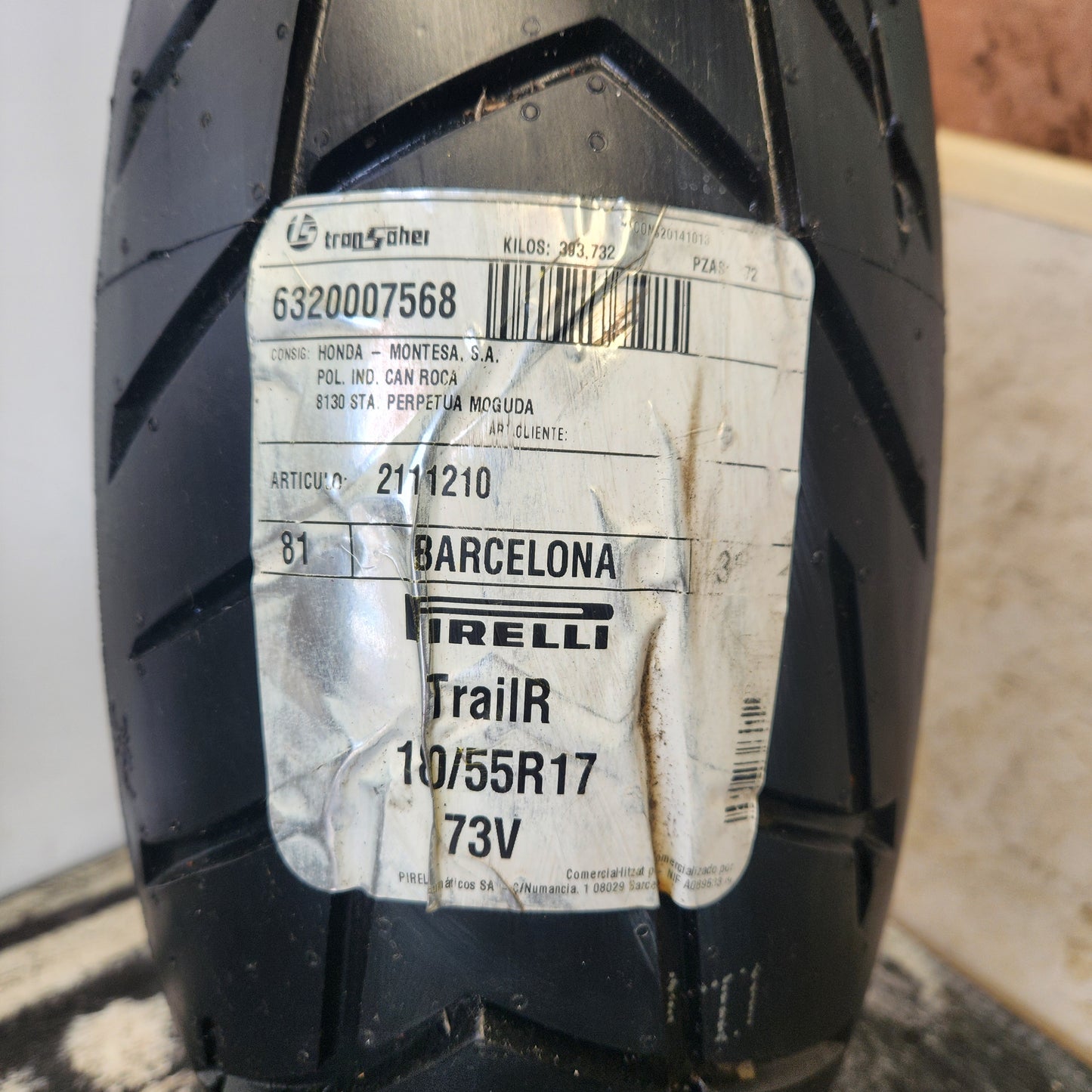 Pirelli Scorpion Trail R 180/55R17 73V TL Rear Motorcycle Tyre. New.