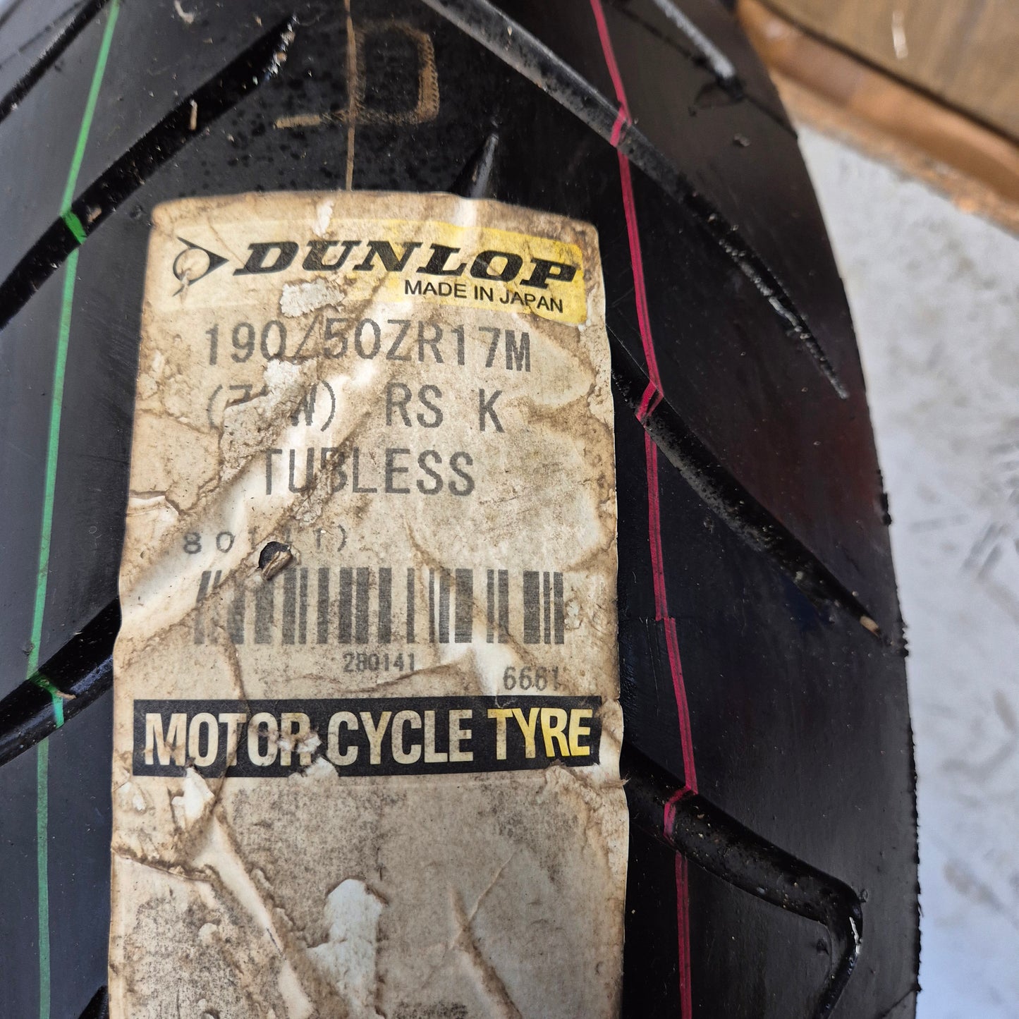 Dunlop Sportmax 190/50/17. New.