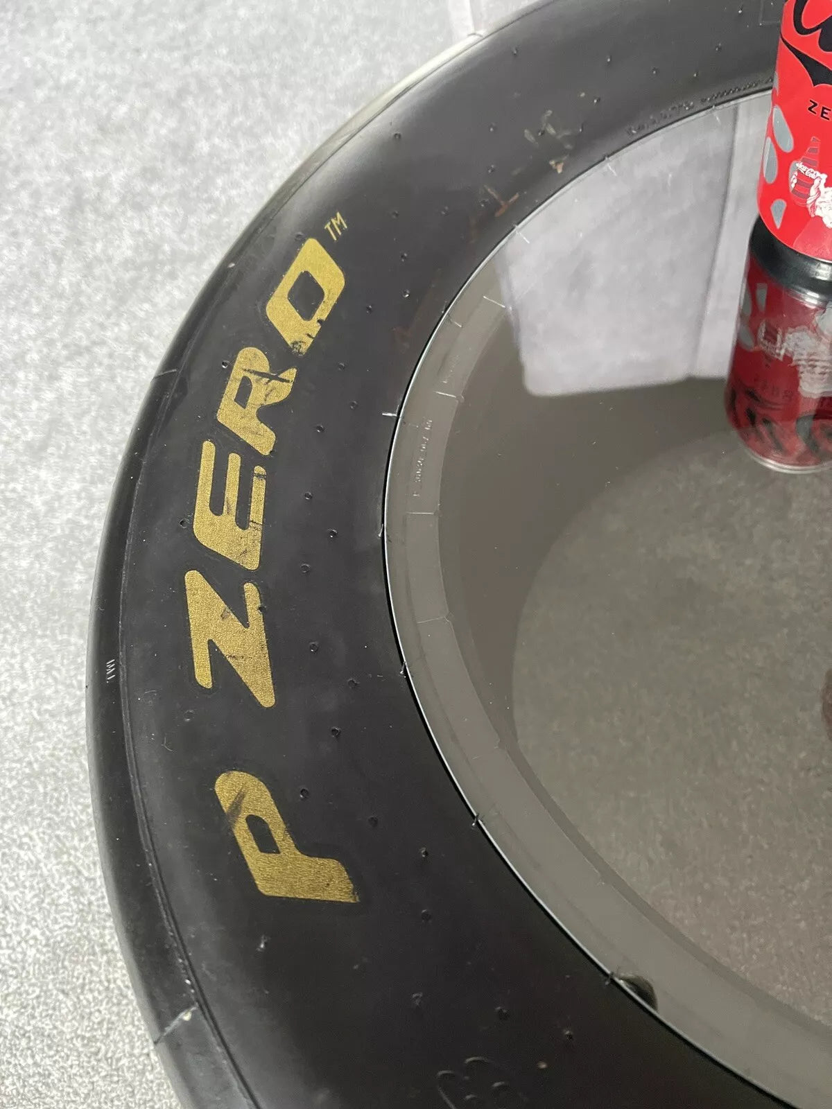 F1 Style Pirelli Motorsport Memorabilia Racing Slick Tyre Coffee Table