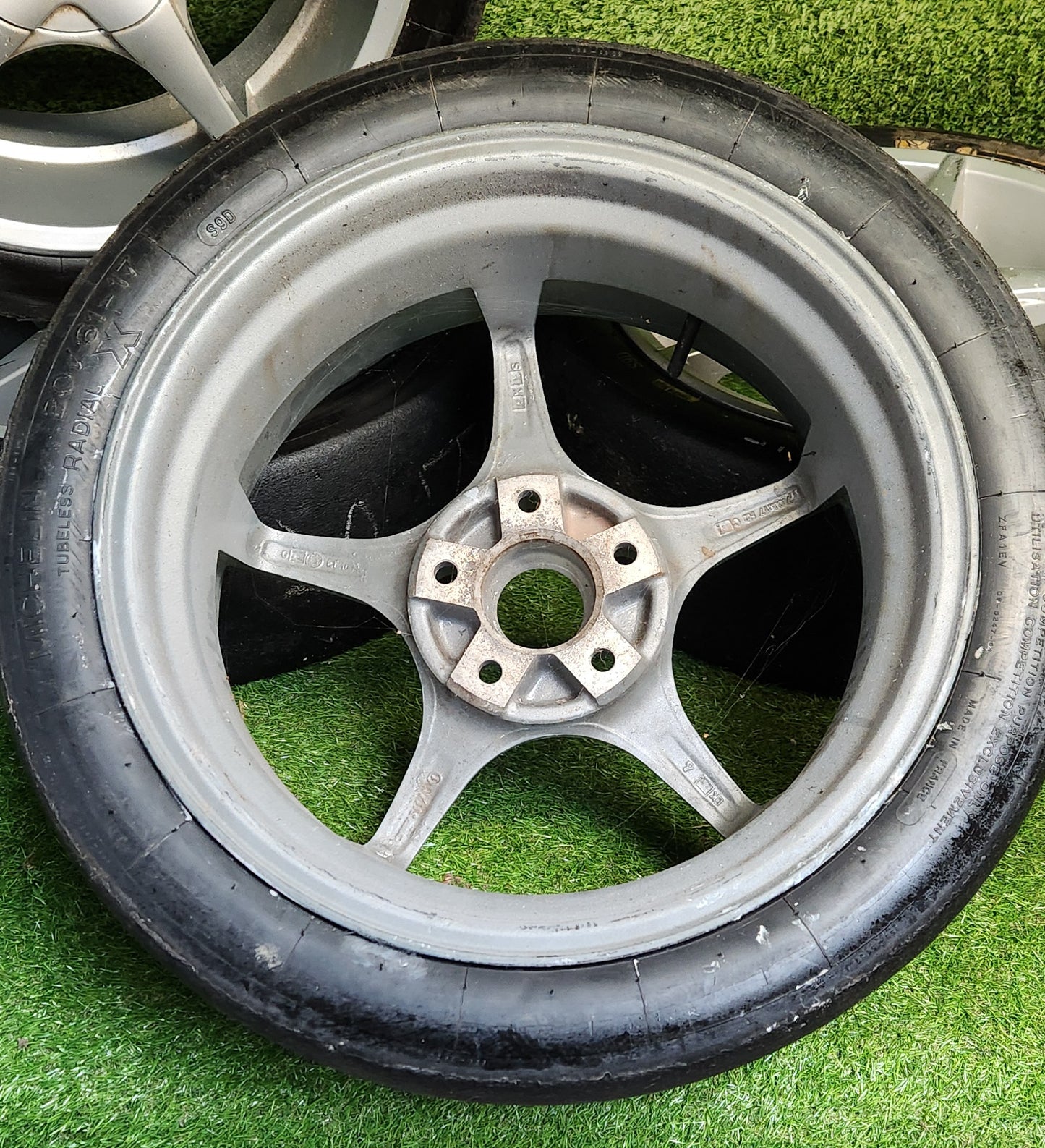 BMW 5 X 120 Alloy Wheels with Michelin 20/61/17 Slick Tyres. (Set of 4)