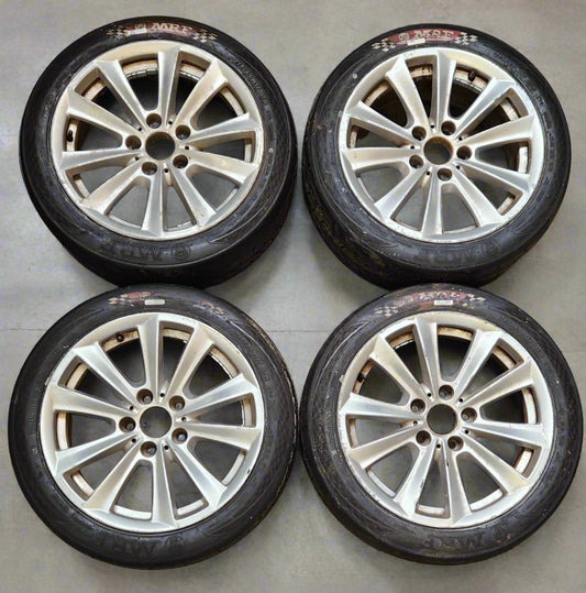 BMW 5 X 120 OEM Alloy Wheels & MRF ZTR 215/45/17 Trackday Tyres. (Set of 4)