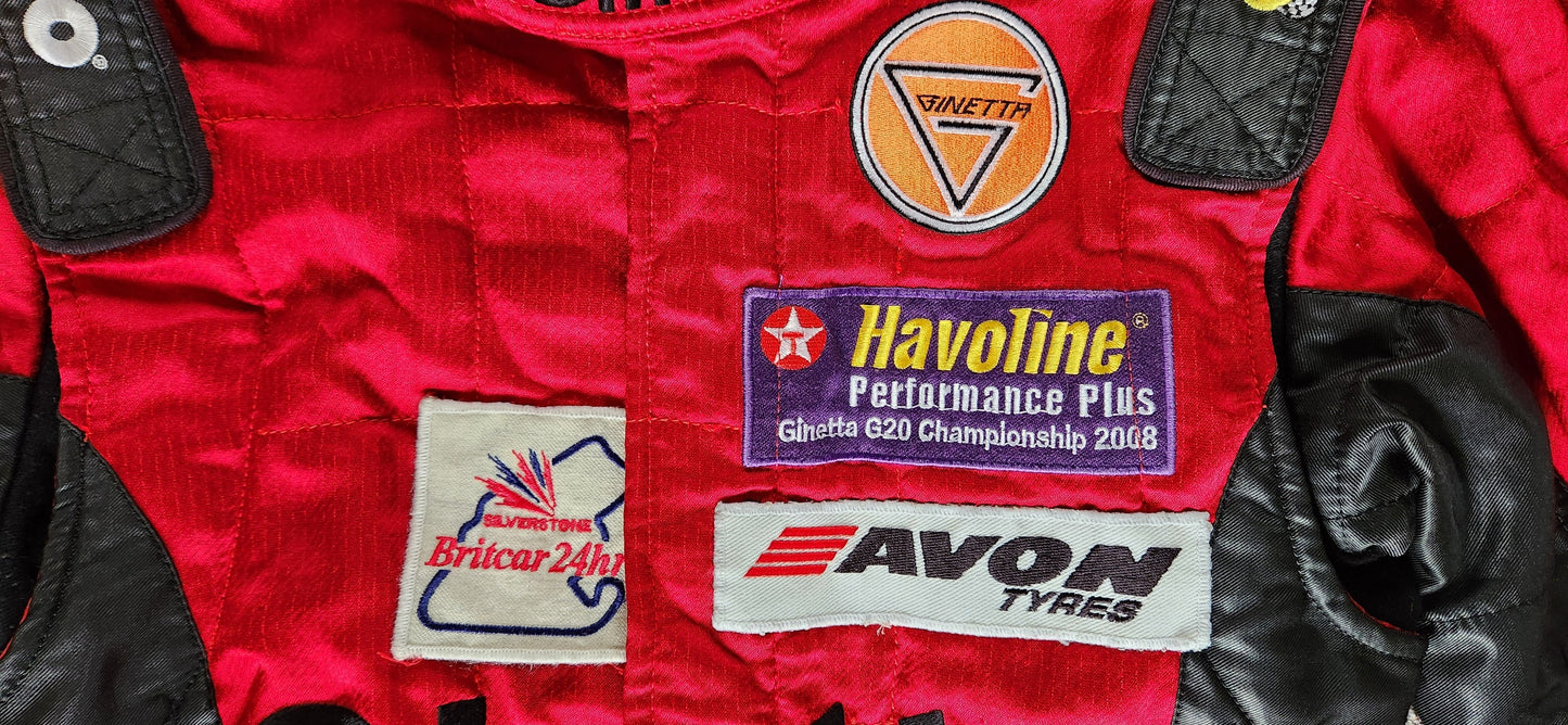 Stunning Lico (By Sparco) Ginetta Racesuit. In date for UK Motorsport. FIA current specification.