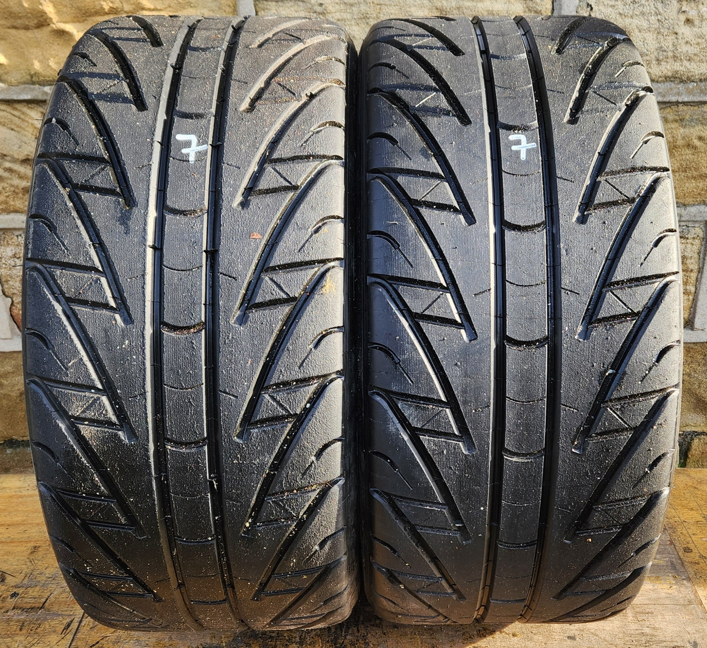 Michelin 25/64/18 Wet Trackday / Race Tyres Pair 07. One Session's Use