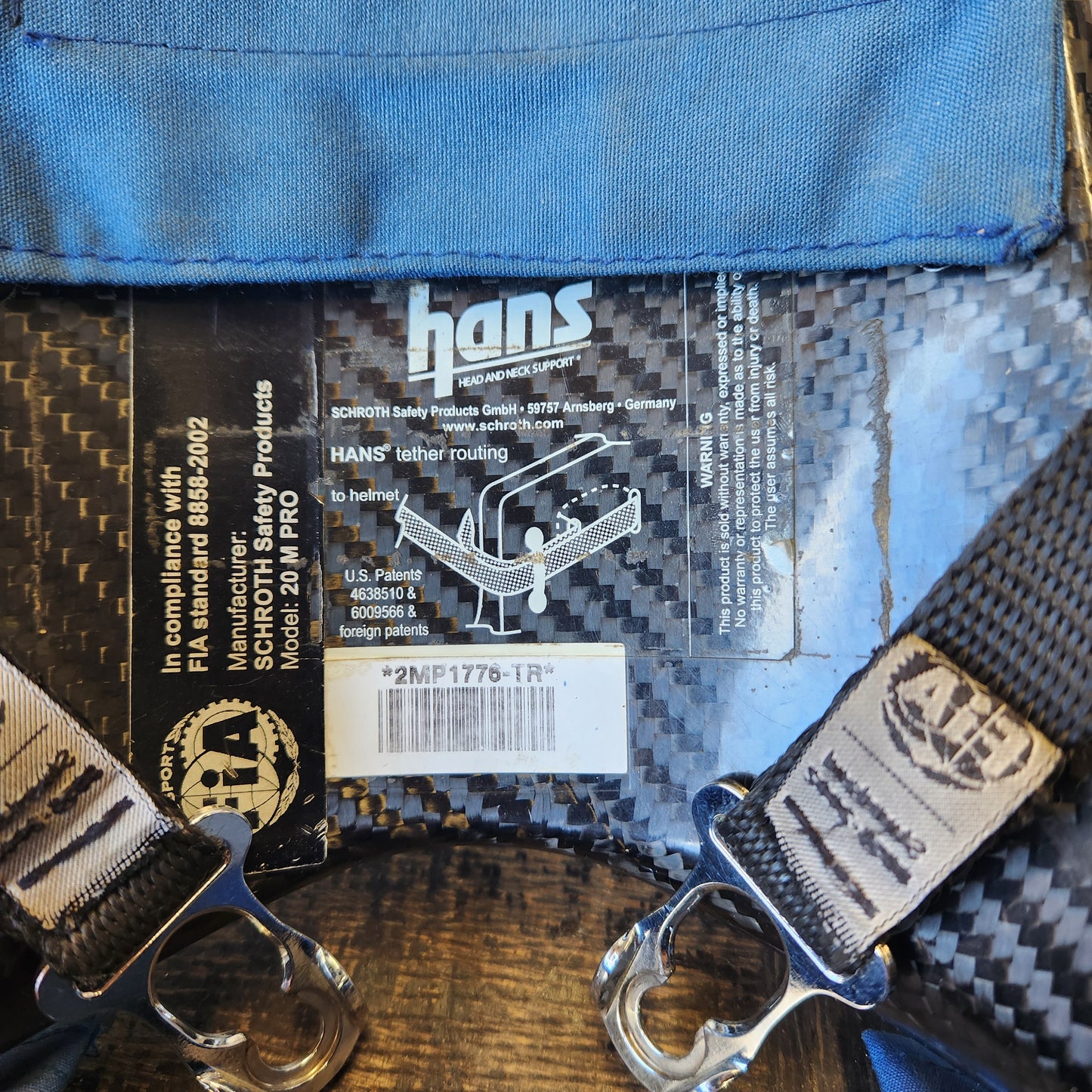 Schroth Carbon Fibre HANS Device. 20M Pro