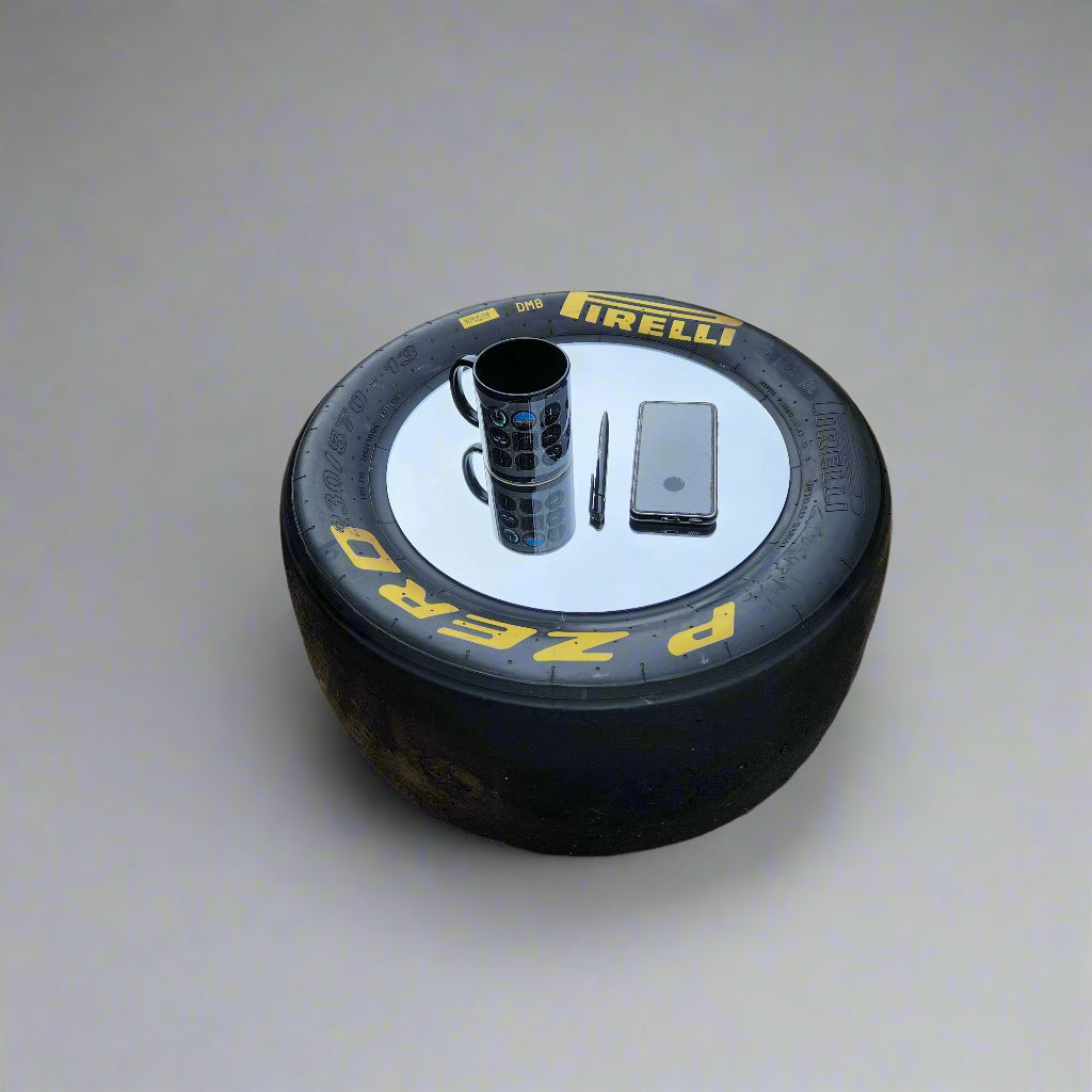 F1 Style Pirelli Motorsport Memorabilia Racing Slick Tyre Coffee Table