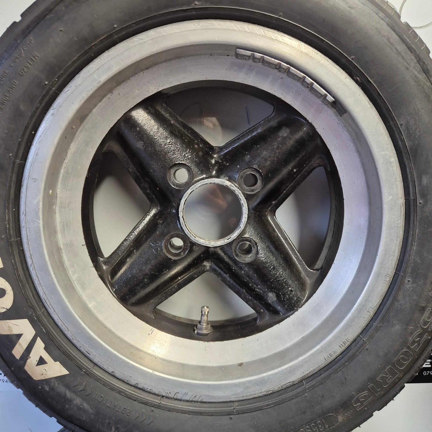 FF2000 Centre Lock or Studs Revolution Alloy Rims and Avon Wets