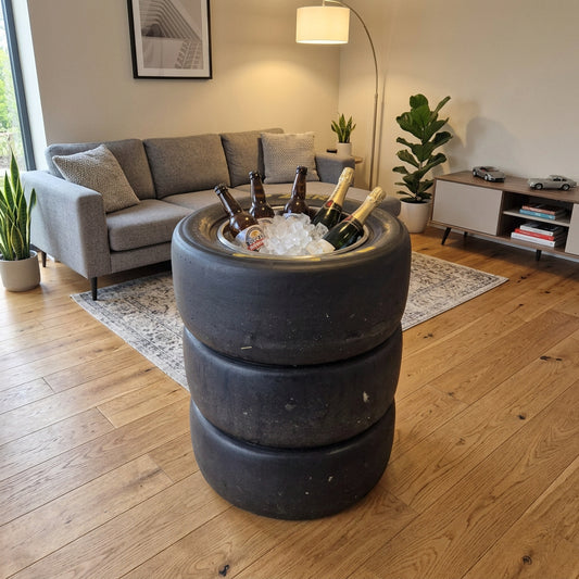 F1 / Le Mans Pirelli Motorsport Racing Coffee Table / Drinks Cooler