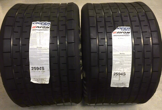 Avon 10.0/20.0/13 Wet Racing / Trackday Tyres. New Pair