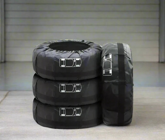 4 x Tyre Covers / Bags. 16" - 20" Fitment. Ideal Trackday or Home Storage