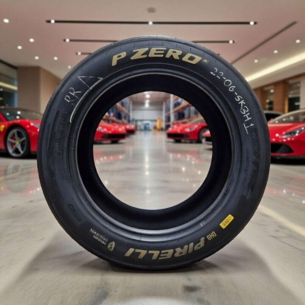 Pirelli 'Ferrari' Le Mans Wall Art / Motorsport  / Memorabilia Racing Slick Tyre