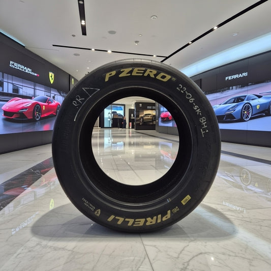 Pirelli 'Ferrari' Le Mans Wall Art / Motorsport  / Memorabilia Racing Slick Tyre
