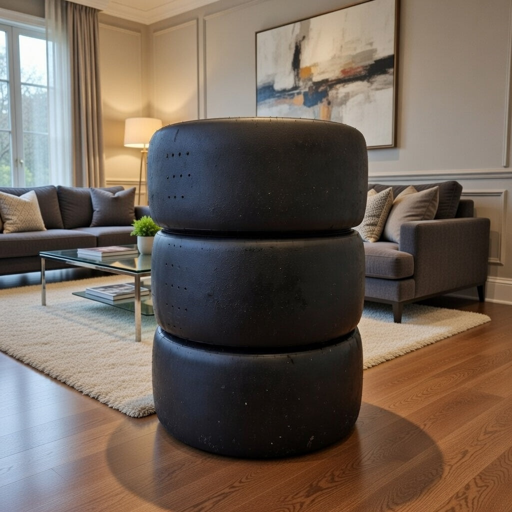 F1 / Le Mans Pirelli Motorsport Racing Slick Tyre Coffee Table Man Cave. Triple Stack!