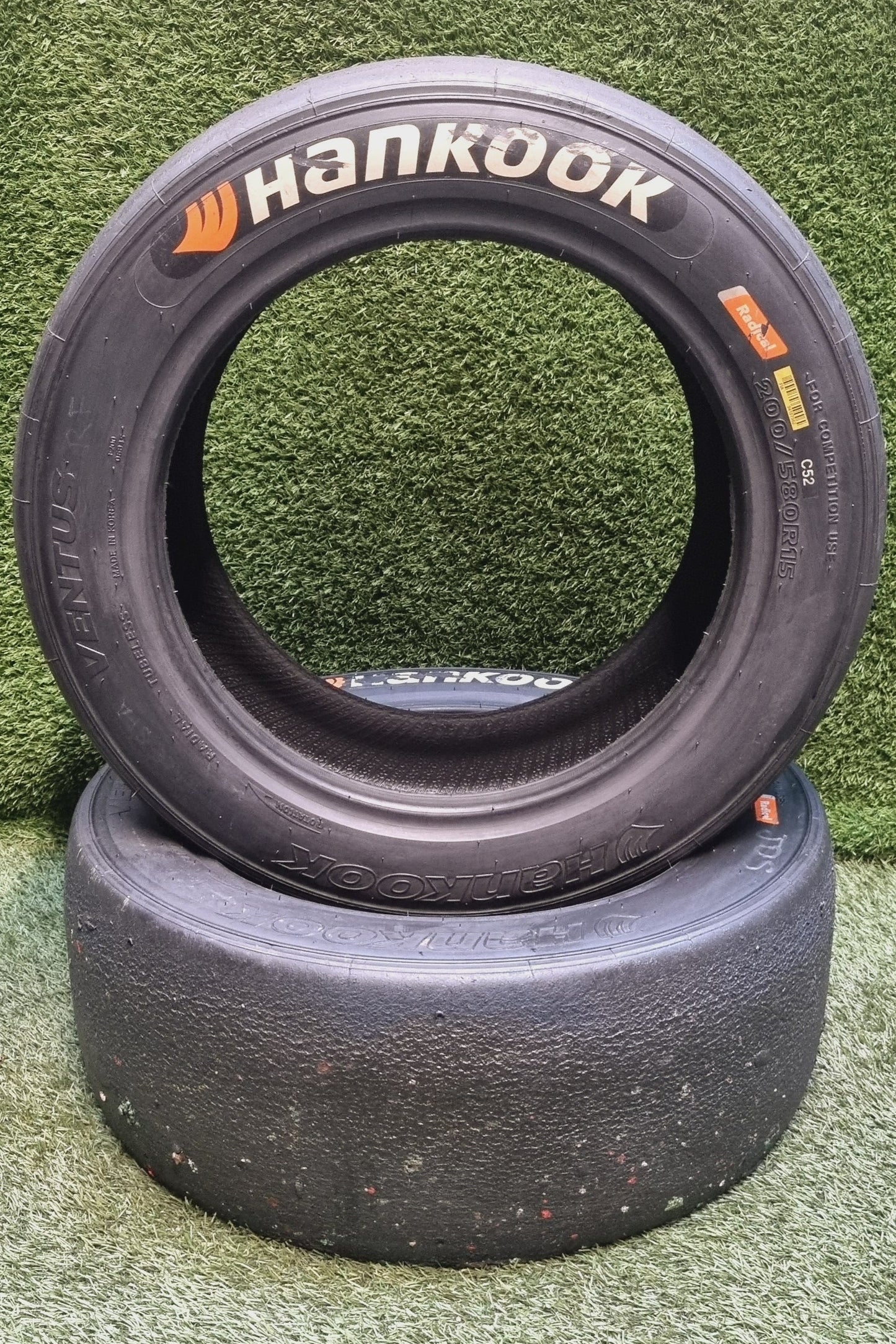 Hankook 200/58/15 Slick Racing Tyres (205/50/15) - Medium Compound