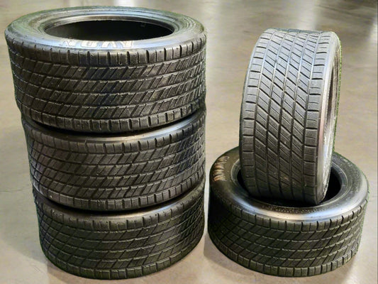 Avon 215/50/15 Wet Racing Tyres (8.5/23.5-15). New.