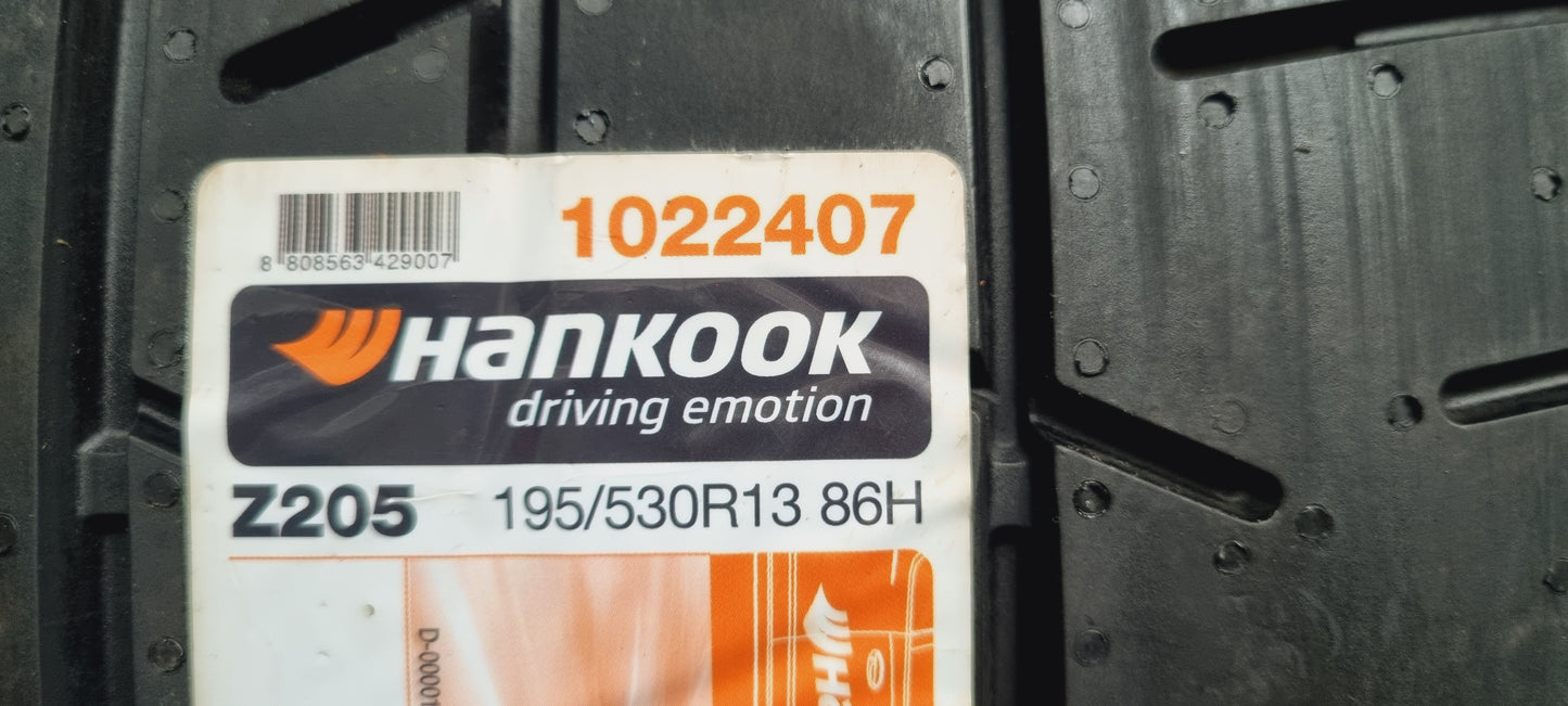Hankook Ventus Z205 195/53/13 (205/50/13) Semi Slick Tarmac Rally Tyres. NEW (Pair)