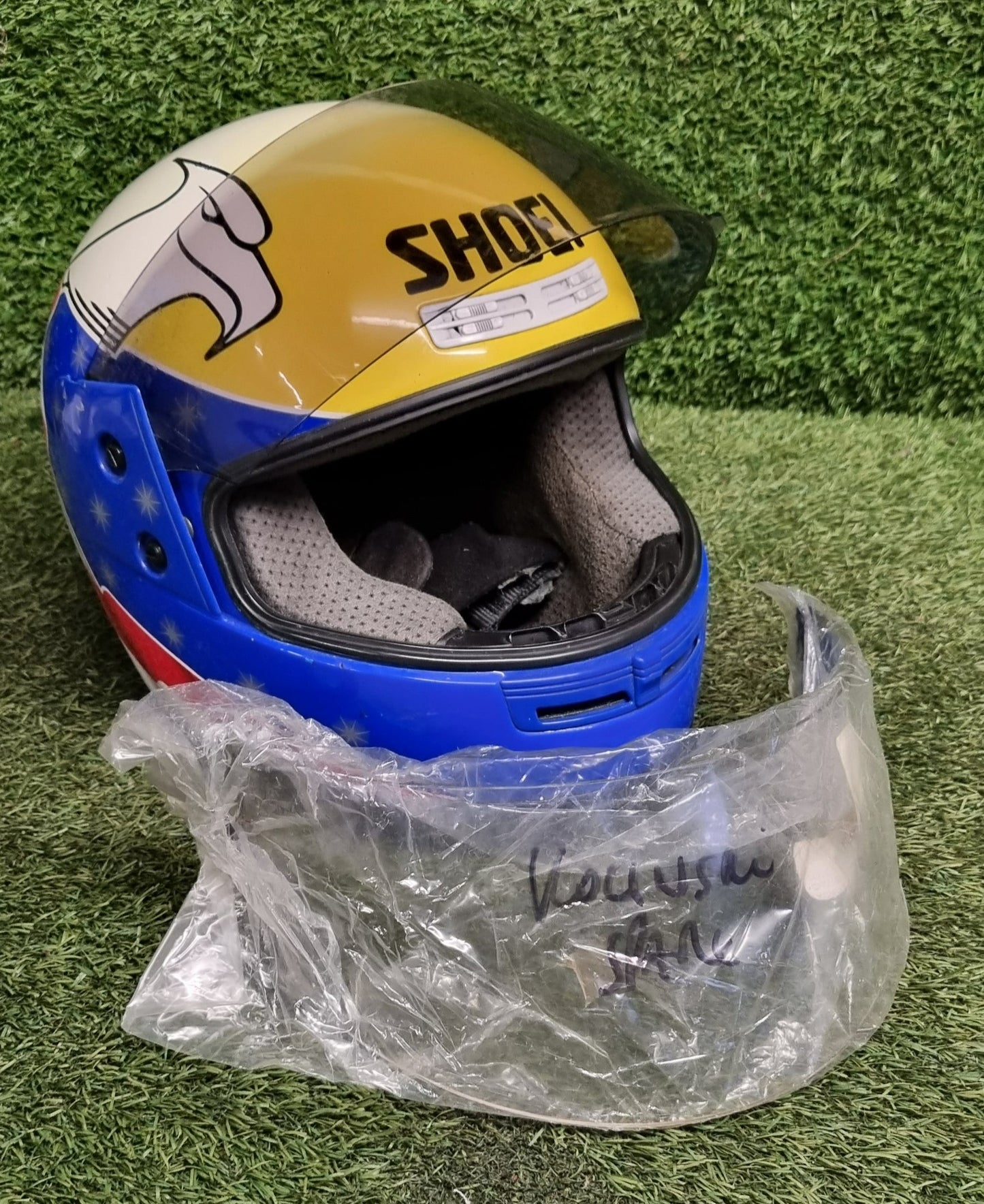 John Kocinkski Retro / Vintage Shoei Motorcycle Helmet