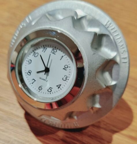 New Genuine Williams Formula 1 Wheel Nut Clock F1 Racing